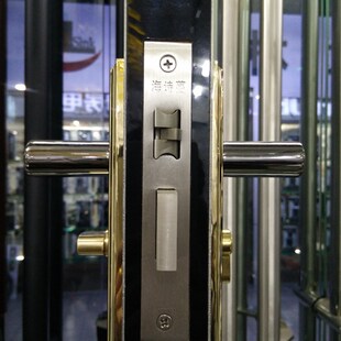 太钛黑金色中式 室内卧室房门锁卫生间执手锁具木门把手锁 欧式