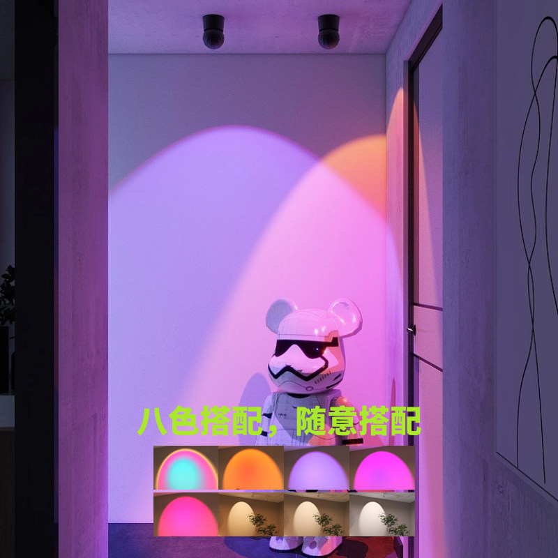 凯信日落灯过道走廊可调角度明装射灯单头吸顶小山丘家用商铺照明,家装灯饰光源,明装射灯,淘宝优惠券,粉丝福利购,淘宝优惠卷