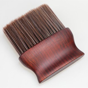 棕毛扁刷加长美发碎发扫高品质儿童软毛内饰清理扫理发店海绵碎发