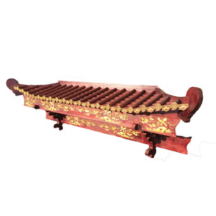 东阳木雕中式仿古实木屋檐古建门头招牌斗拱飞檐翘角装饰门楼定制