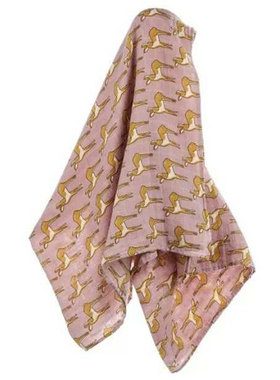 安晚 婴儿纱布包巾双层夏季超薄新生儿襁褓巾宝宝盖毯竹棉