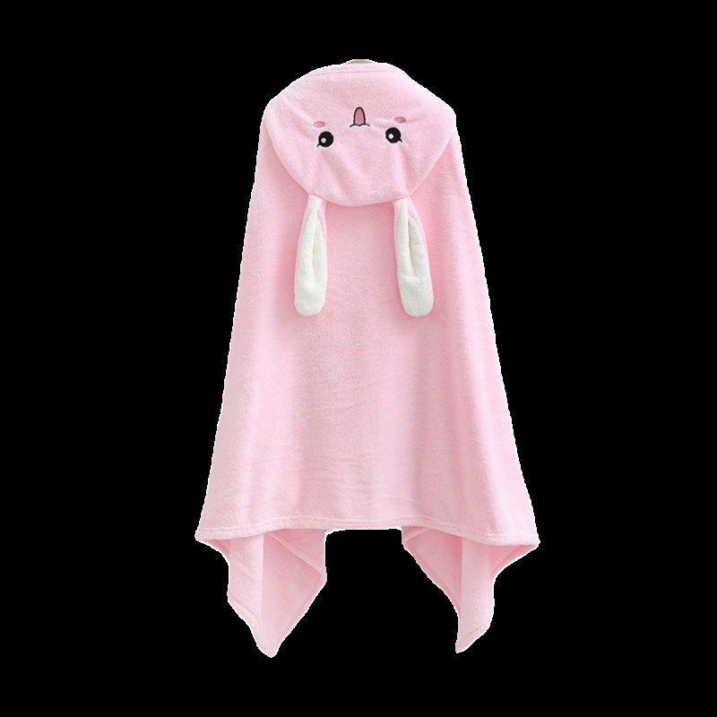儿童浴巾连帽斗篷新生宝宝洗澡比纯棉超软吸水秋冬季加厚婴儿浴袍