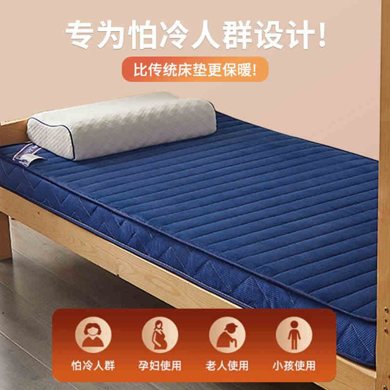 冬季法兰绒保暖床褥加绒褥子学生宿舍床垫90x190褥垫单人被垫软垫
