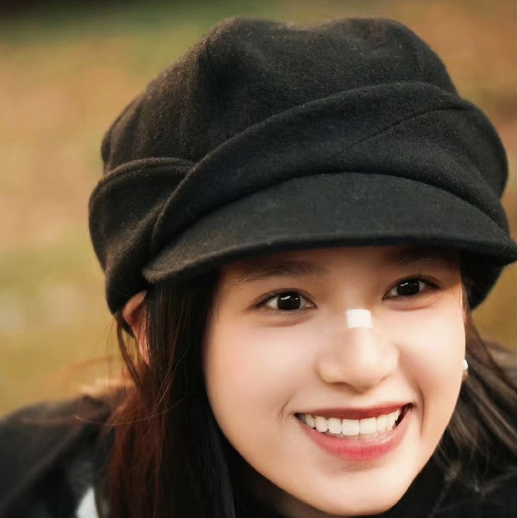 张婧仪同款ca4l平替秋冬鸭舌帽