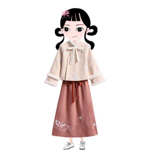 2021年冬季唐装女中国风冬装加厚民国风旗袍式汉服非古装日常可穿