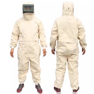喷砂防护服喷沙衣服打砂服加厚帆布油漆服分体打沙工作服打磨服装