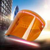 打磨防油烟溅面罩电焊氩弧焊防烤透明头戴式 厨房防尘粉工业全脸护