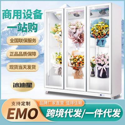 冷藏展示柜冰柜保鲜饮料啤酒单双三开门超市水果玻璃立式商用冰箱