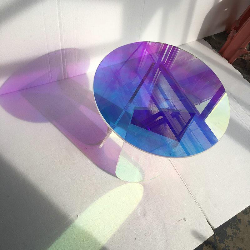 亚克力炫彩角 专注亚克力神仙茶几亚克力桌子家具 简易茶几