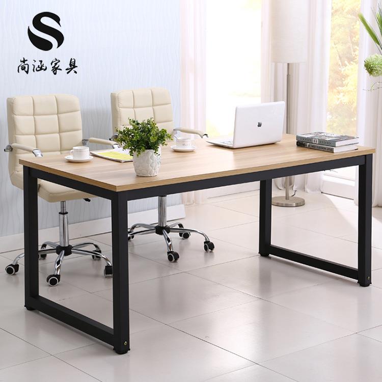 电脑桌台式家用学习桌简约双人办公桌长方形书桌学生写字台小桌子