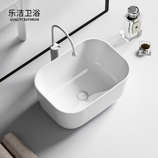 乐洁加深台上盆大尺寸洗手盆阳台加高洗脸盆卫生间家用Z陶瓷洗衣