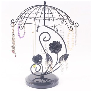 新款 公主首饰架项链收纳架珠宝树形耳环展示架 雨伞耳环架欧式