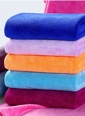 超细纤维白色毛巾吸水加厚不掉毛30EX70厨房清洁抹布酒店保洁专用