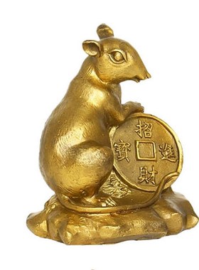 黄铜十二生肖摆件 铜制家居办公装饰工艺品礼品铜本命年生肖摆件