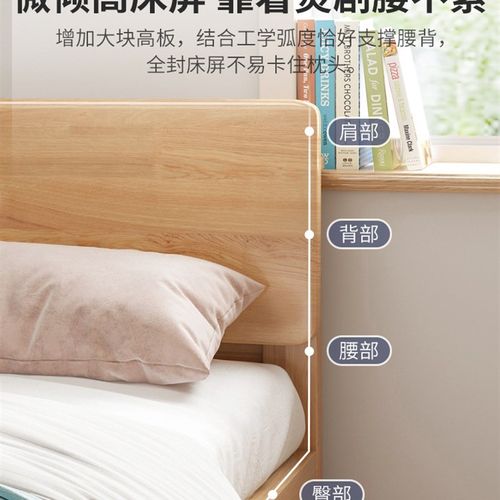 工厂直销北欧轻奢实木床现代简约欧式橡胶木主卧经济实惠简欧