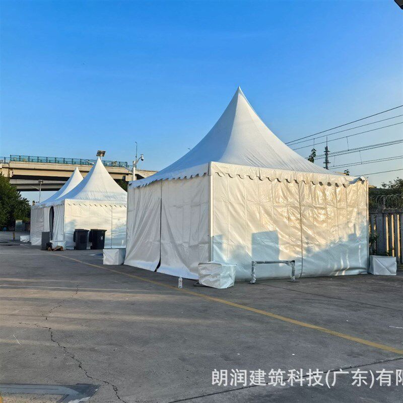 尖顶帐篷 欧式户外铝合金篷房 广告棚商用室外活动展棚  朗润厂家