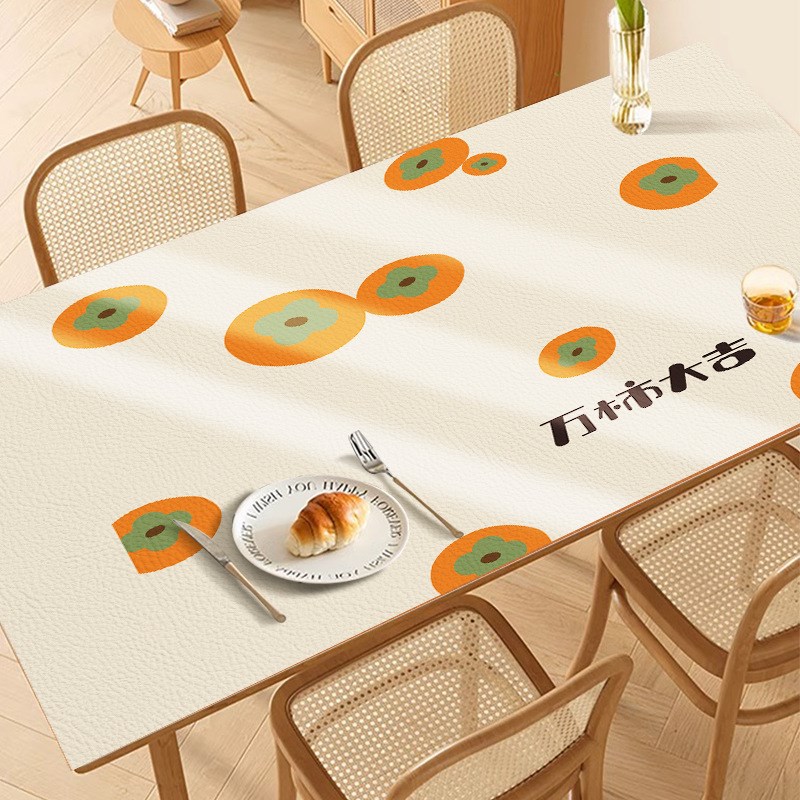 餐桌垫皮革桌垫桌布台布垫子桌面垫轻奢高级感免洗防油防水茶几垫