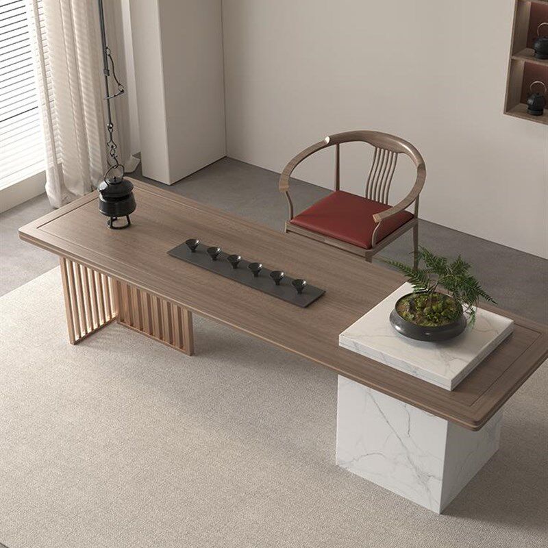 新中式茶桌椅组合简约现代办公室家用功夫茶几会客洽谈喝茶泡茶桌