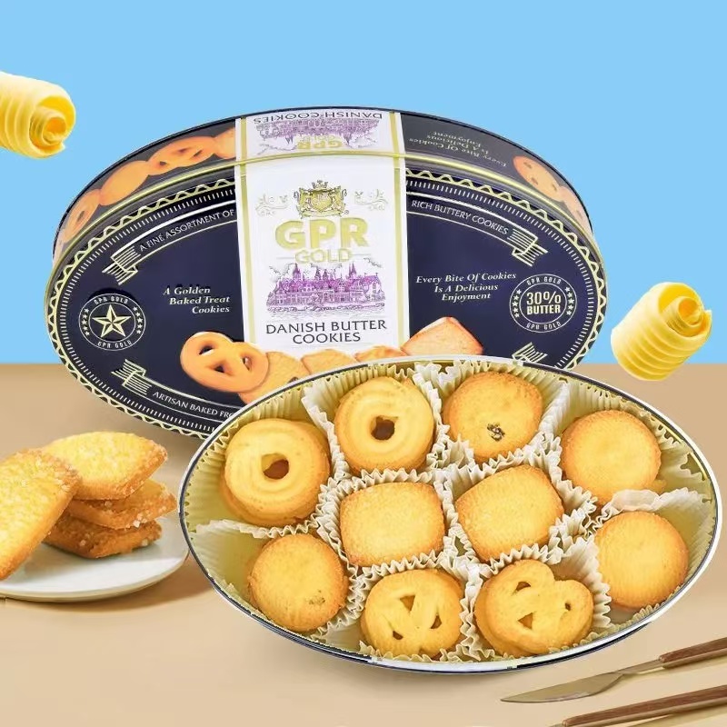 GPR马来西亚原装进口GPR黄油曲奇饼干340g经典休闲零食企业团购