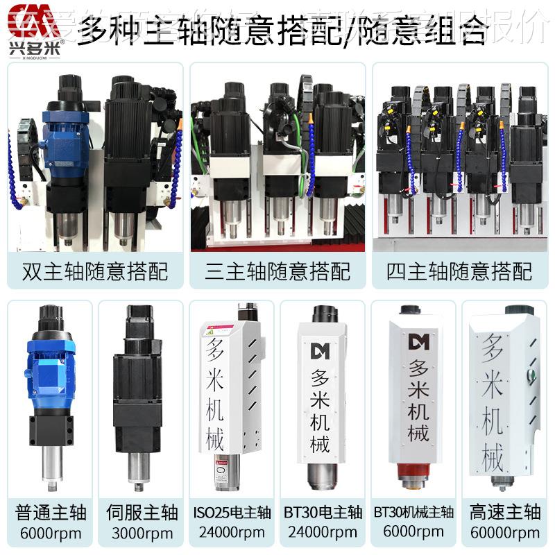 铝材散热器控自型动钻DNC-1540数2孔攻丝一体机4小时多工位不停机