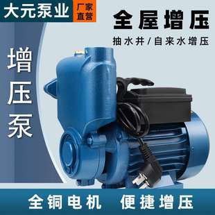 自吸泵家用管道自来水增压泵冷热水小型抽水泵220v抽水机WZB 大元