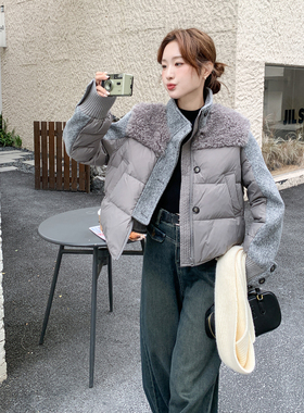 首发新款  冬季拼接休闲90绒羽绒服2C098-9063P265K388