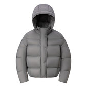 极简风90白鸭绒羽绒服防寒保暖短款 上 云感泡芙宽松女韩版 时尚 短款