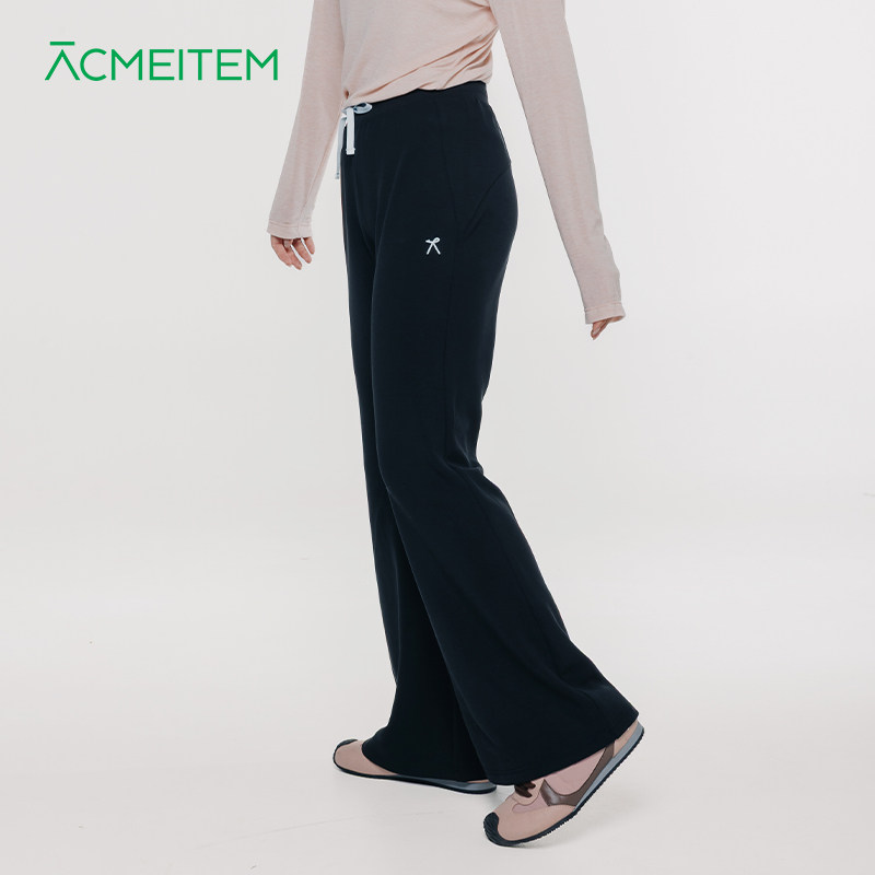 ACMEITEM爱棵米 亲子休闲微喇长裤中腰垂坠感运动健身合体裤子女,户外/登山/野营/旅行用品,户外休闲裤,淘宝优惠券,粉丝福利购,淘宝优惠卷