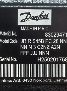 83029471 JRRS45BPC28NNNNN3C2NZA2NFFFJJJNNN # Danfo ss液压泵