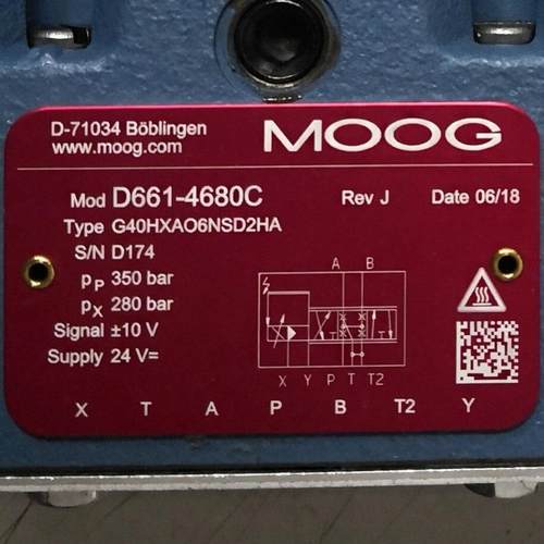 D661-4680C G40HXAO6NSD2HA # MOOG//穆格，比例伺服阀