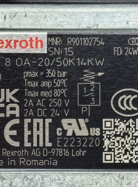 R901102754 HED8OA-20/50K14KW # Rexroth//力士乐