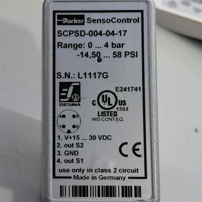 SCPSD-004-04-17 # Parker//派克，液压阀，比例阀，传感器