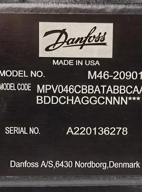M46-20901 MPV046CBBATABBCAABDDCHAGGCNNN # Danfoss //丹佛斯