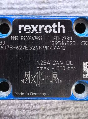 R900567997 4WE6J73-62/EG24N9K4/A12 # Rexroth//力士乐，液压
