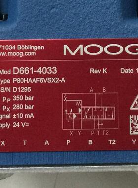 D661-4033 P80HAAF6VSX2-A # MOOG//穆格，比例伺服阀