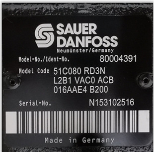 51C080RD3NL2B1VAC0ACB016AAE4B200 丹佛斯 Danfoss