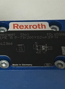 R901218097 3DREME10P-73/200YG24K31F1V Rexroth力士乐比例阀