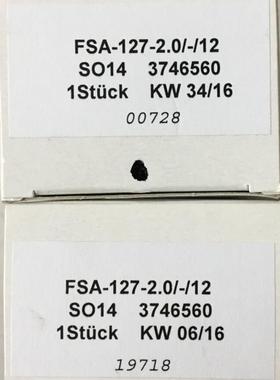 3746560 FSA-127-2.0/-/12 # HYDAC // 贺德克，液位传感