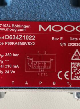 D634Z1022 P60KA6M0VSX2 # MOOG//穆格，比例伺服阀