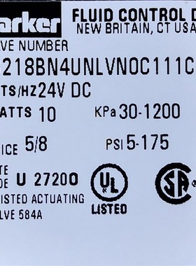 73218BN4UNLVN0C111C2 Parker气动阀