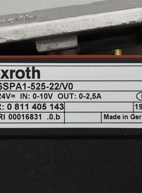 0811405143 VT-SSPA1-525-22/V0 # Rexroth//力士乐
