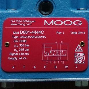 MOOG比例伺服阀 G60JOAA6VSX2HA 伺服阀 4444C D661