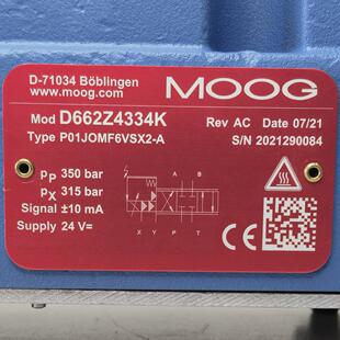 D662Z4334K P01JOMF6VSX2-A # MOOG//穆格，比例伺服阀