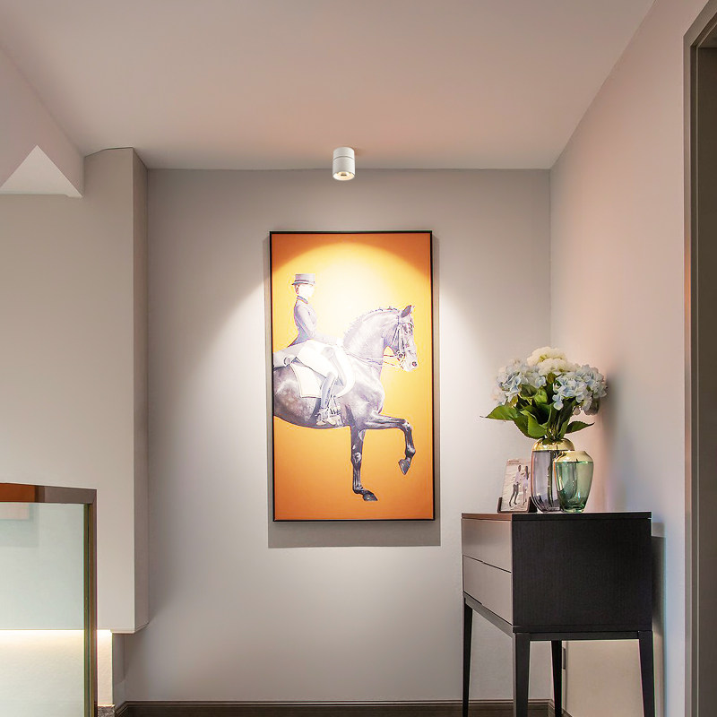 led明装射灯可调角度折叠免打孔家用背景墙无主灯小山丘筒灯Q406,家装灯饰光源,明装射灯,淘宝优惠券,粉丝福利购,淘宝优惠卷