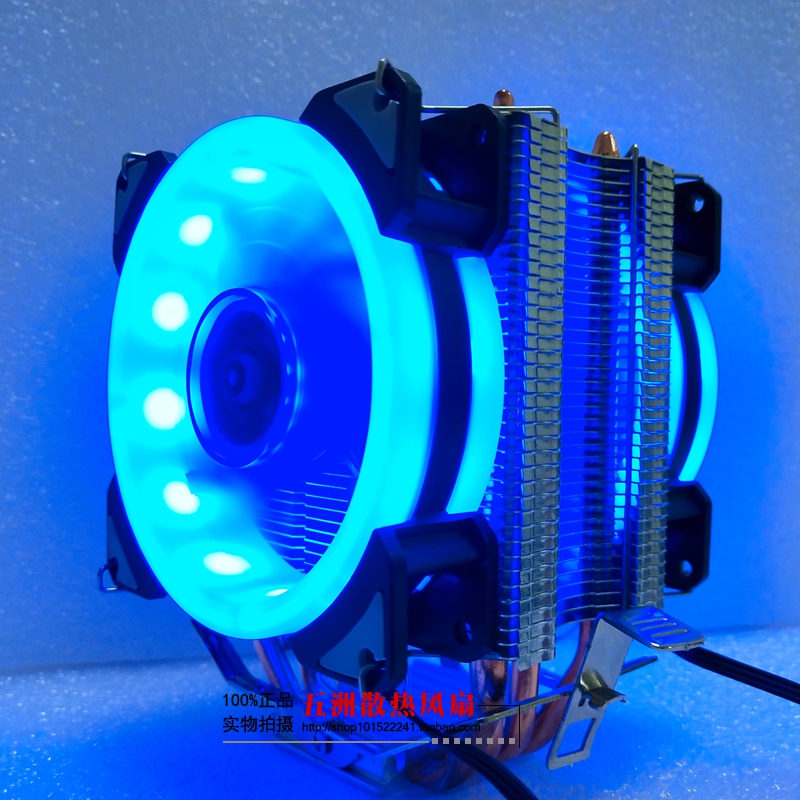 4铜管CPU散热器1366双路服务器主板 X58 X79 2011CPU风扇1155单塔