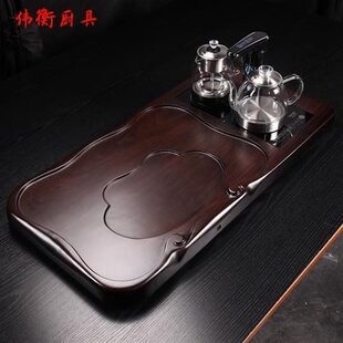 伟衡 单茶 整套茶具套装 功夫茶海茶杯茶台全自动实木茶盘家用轻奢