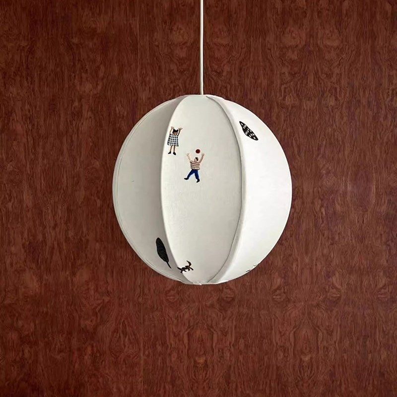 儿童房卧室书房吊灯刺绣护眼棉麻布艺灯餐厅吧台复古床头氛围灯,家装灯饰光源,卧室/书房吊灯,淘宝优惠券,粉丝福利购,淘宝优惠卷