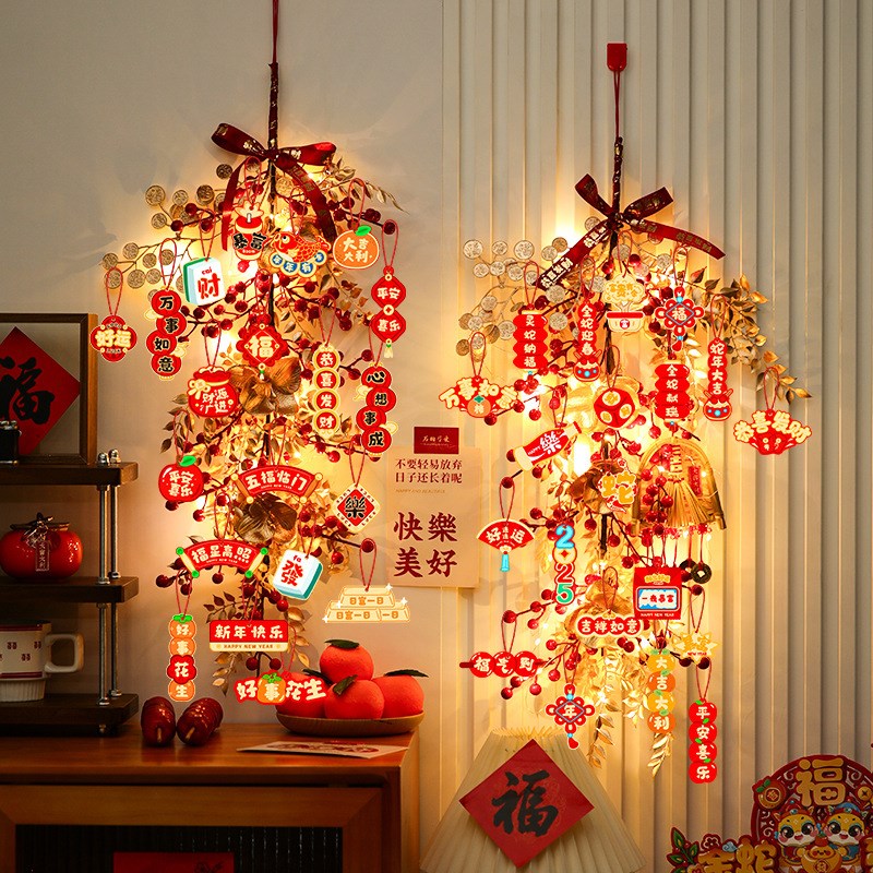 新年装饰挂件过年蛇年春节门挂入户门2025年新款喜庆挂饰场景布置