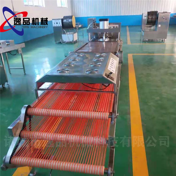 全自动山东特产单饼机圆形烙馍机器操作视频气压无噪音压饼机