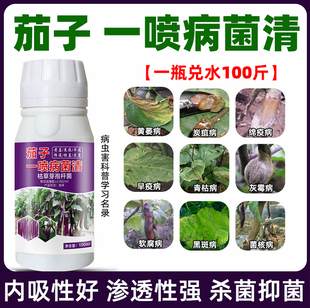茄子病菌清茄子黄萎病炭疽病疫病灰霉病根腐病枯萎病防治杀菌剂
